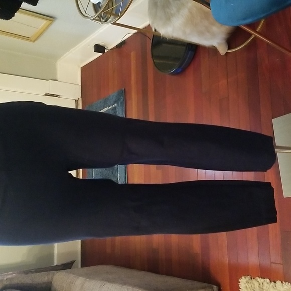 Cos Lux Navy Flat Front Stretch Pants Sz. 6 - Picture 5 of 12